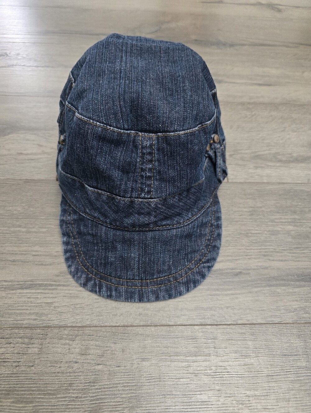 Christopher Blue Denim Newsboy Baker Boy Cap Women's S/M